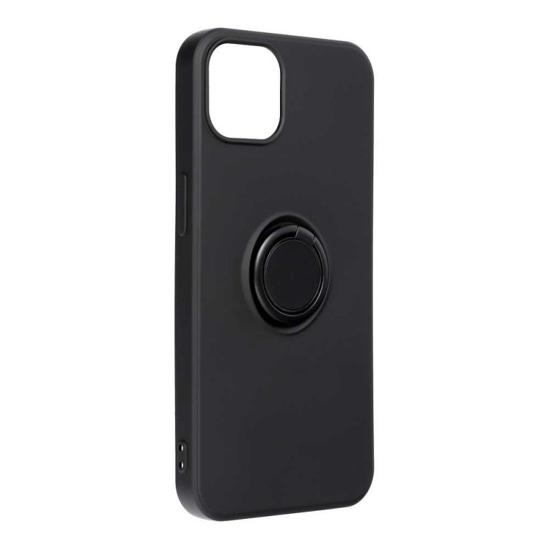 SILICONE RING na Apple iPhone 13 FORCELL Plastový zadný kryt Čierny