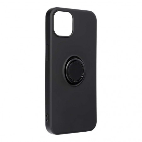 SILICONE RING na Apple iPhone 13 FORCELL Plastový zadný kryt Čierny