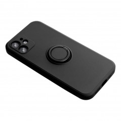 Kryt Silicone ring na Apple iPhone 13 Pro Čierny