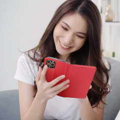 Peňaženkové puzdro Smart Case Book na Apple iPhone 13 mini Červený