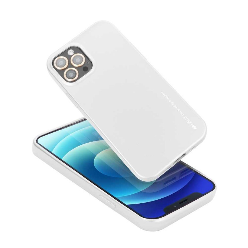 i-Jelly na XIAOMI Redmi Note 10 5G MERCURY kryt TPU Strieborný