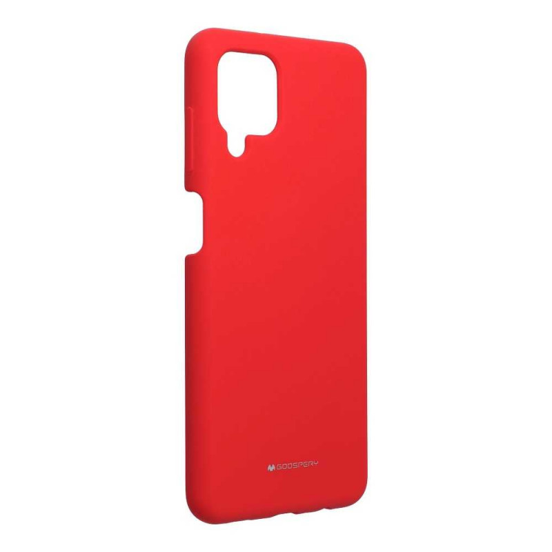 Silicone case na Samsung Galaxy A12 MERCURY Silikónový kryt Červený